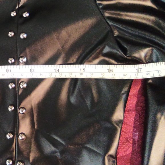 Liquid Leather Look Shirt. bnwt - Picture 7 of 13